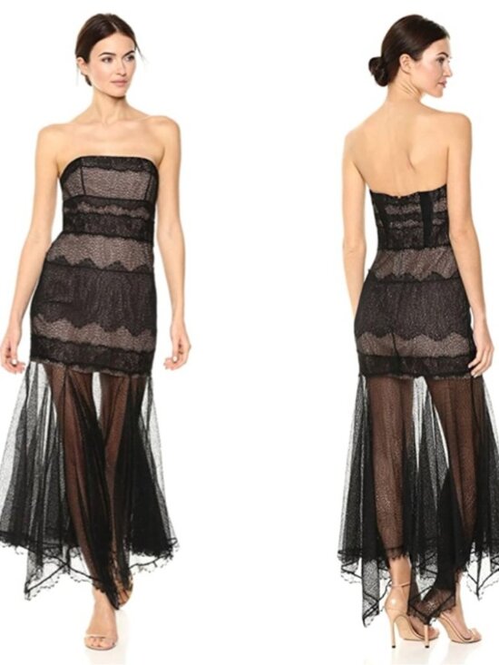 Halston Heritage Dresses & Skirts - HALSTON HERITAGE Strapless Lace Gown 1440
